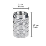Aluminium Tire Valve Stem Caps (4Pcs) (different colours available)