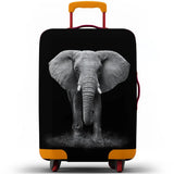 Animal Print Elastic Luggage Cover (18–32″)