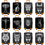 Animal Print Elastic Luggage Cover (18–32″)