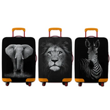 Animal Print Elastic Luggage Cover (18–32″)