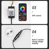 APP-Controlled LED Car Hood Light Strip (12V)