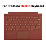 Backlit Bluetooth Keyboard Type Cover for Microsoft Surface Pro 3–7+ (12.3") & Pro 8–11/X (13")