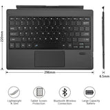 Backlit Bluetooth Keyboard Type Cover for Microsoft Surface Pro 3–7+ (12.3") & Pro 8–11/X (13")