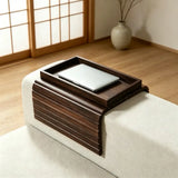 Bamboo Sofa Armrest Storage Rack