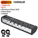 10000-Lumen Bicycle Front Light (Rechargeable)