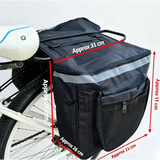 Large Capacity Waterproof Bicycle Rear Pannier Bag with Reflective Strips