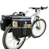 Large Capacity Waterproof Bicycle Rear Pannier Bag with Reflective Strips