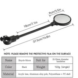 360° Adjustable Bicycle Rearview Mirrors