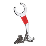 Bicycle Repair Tool Set with Chain Breaker, Spoke Wrench, Bottom Bracket & Freewheel Removal Tools
