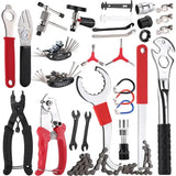 Bicycle Repair Tool Set with Chain Breaker, Spoke Wrench, Bottom Bracket & Freewheel Removal Tools
