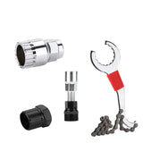 Bicycle Repair Tool Set with Chain Breaker, Spoke Wrench, Bottom Bracket & Freewheel Removal Tools