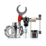 Bicycle Repair Tool Set with Chain Breaker, Spoke Wrench, Bottom Bracket & Freewheel Removal Tools