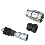 Bicycle Repair Tool Set with Chain Breaker, Spoke Wrench, Bottom Bracket & Freewheel Removal Tools