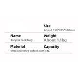 25/34L Waterproof Bicycle Pannier Bags