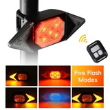 Wireless Remote-Controlled Bicycle Smart Taillight with Turn Signals (USB Rechargeable)