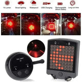 Wireless Bike Tail Light with Remote Control (USB Rechargeable)