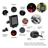 Wireless Bike Tail Light with Remote Control (USB Rechargeable)