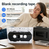 60 Minute Blank Transparent Cassette Tape for Audio Recording