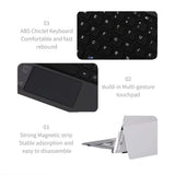 Bluetooth Backlit Keyboard with Touchpad for Microsoft Surface Pro 3–11, Pro X & Pro 7+