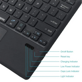 Bluetooth Backlit Keyboard with Touchpad for Microsoft Surface Pro 3–11, Pro X & Pro 7+