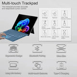Bluetooth Detachable Slim Cover Keyboard for Microsoft Surface Pro 3–11, Pro X & Pro 7+
