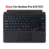 Bluetooth Detachable Slim Cover Keyboard for Microsoft Surface Pro 3–11, Pro X & Pro 7+