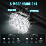 USB Rechargeable Bicycle Front & Rear LED Lights