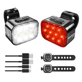 USB Rechargeable Bicycle Front & Rear LED Lights