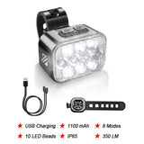 USB Rechargeable Bicycle Front & Rear LED Lights