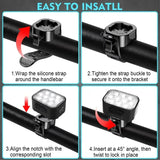 USB Rechargeable Bicycle Front & Rear LED Lights
