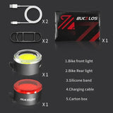 Rechargeable Bicycle Front & Rear Light Set