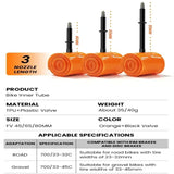 700C TPU Bicycle Inner Tube, 700x23/32C & 700x33/45C with 45/65/80mm Presta Valve for Road & Gravel Bikes