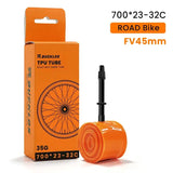 700C TPU Bicycle Inner Tube, 700x23/32C & 700x33/45C with 45/65/80mm Presta Valve for Road & Gravel Bikes