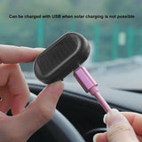 Solar-Powered USB LED Imitation Car Security Light - Wireless Anti-Theft Warning Lamp