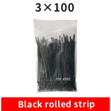 100PCS Colourful Nylon Cable Ties 3x100mm Self-Locking