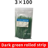 100PCS Colourful Nylon Cable Ties 3x100mm Self-Locking