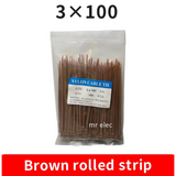 100PCS Colourful Nylon Cable Ties 3x100mm Self-Locking