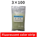 100PCS Colourful Nylon Cable Ties 3x100mm Self-Locking