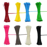 Multicolour Nylon Cable Ties 100/150/200mm Self-Locking