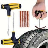 Car Tyre Repair Kit with Durable Strips & Super Glue