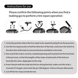 Car Tyre Repair Kit with Durable Strips & Super Glue
