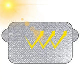 Car Windshield Snow & Ice Protector – Front/Rear Winter / Sunshade Cover