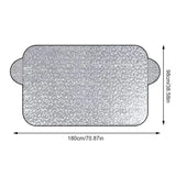 Car Windshield Snow & Ice Protector – Front/Rear Winter / Sunshade Cover