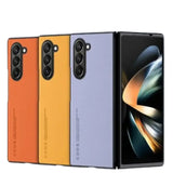 Carbon Fiber & Leather Case for Samsung Galaxy Z Fold 6/5/4/3