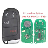 433MHz Smart Remote Key PCF7953M for Chrysler 200, 300 & Dodge Charger, Challenger (2015+)