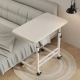 Compact Adjustable Bedside Work Desk with a 4-Wheel Mobile Design