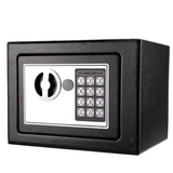 Compact Digital Safe with Key & Password