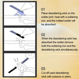 Copper Desoldering Wick Solder Braid (available in different length)