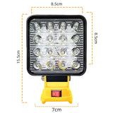 Cordless LED Work Light for 18V–20V Battery with USB Charging & Emergency Floodlight