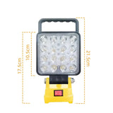 Cordless LED Work Light for 18V–20V Battery with USB Charging & Emergency Floodlight